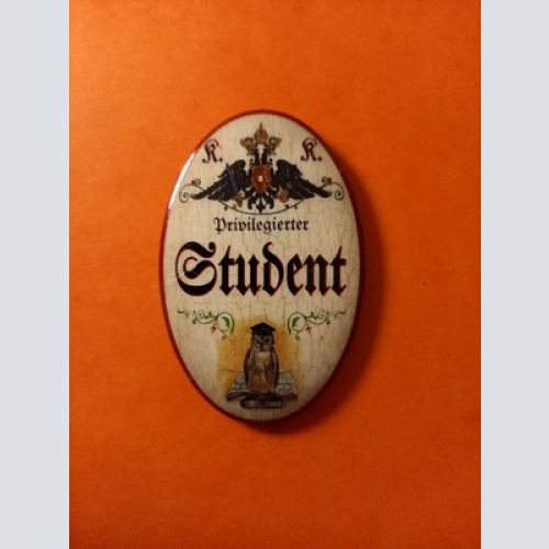 Nostalgie KuK Flaschenöffner Magnet Privilegierter Student