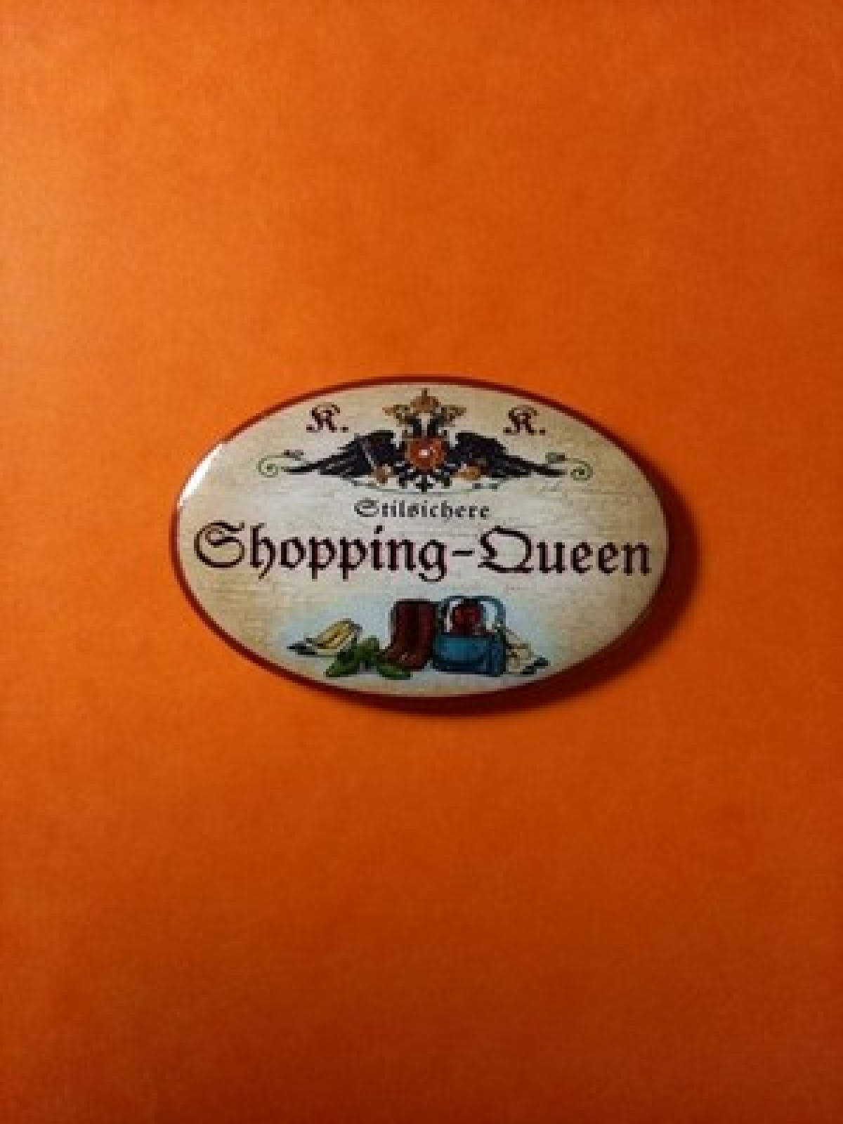 Nostalgie KuK Flaschenöffner Magnet Stilsichere Shopping Queen