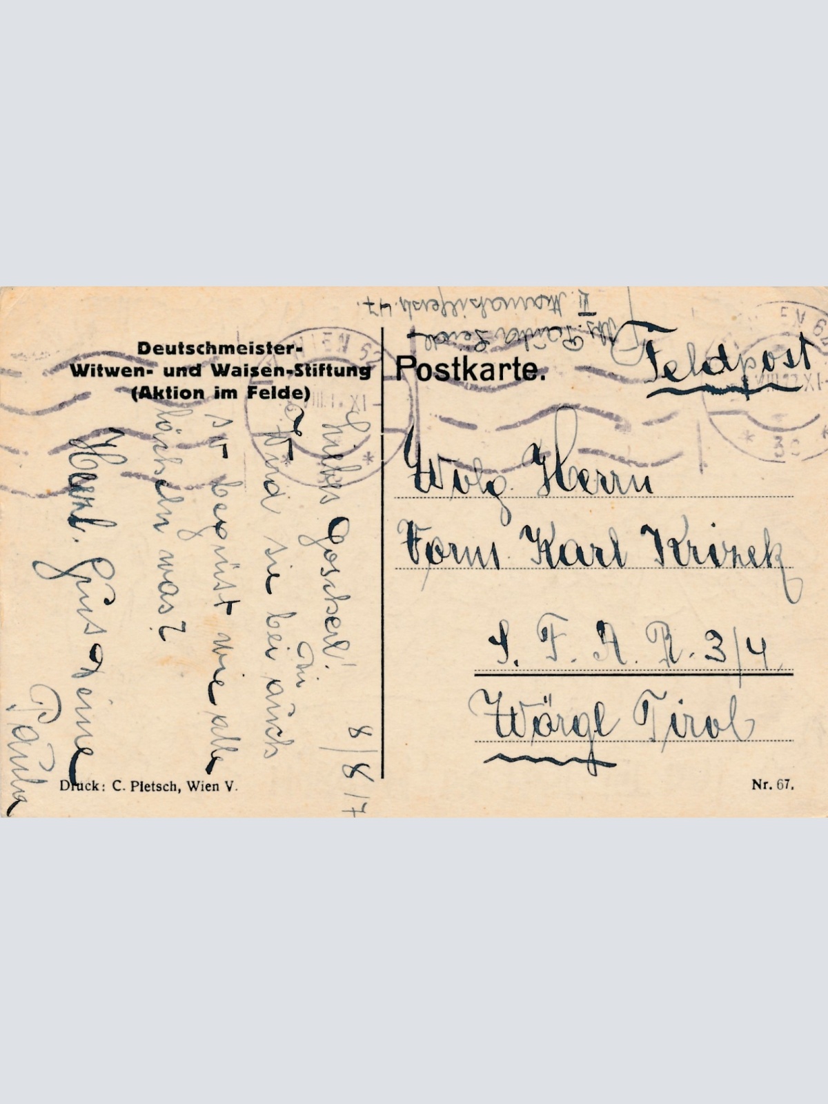 AK Hurrah die Post ist da !!! mit Soldaten Ansichtskarte (16882)