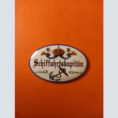 Nostalgie KuK Flaschenöffner Magnet Schiffahrtskapitän