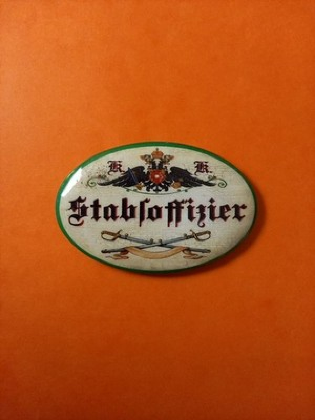 Nostalgie KuK Flaschenöffner Magnet Stabsoffizier