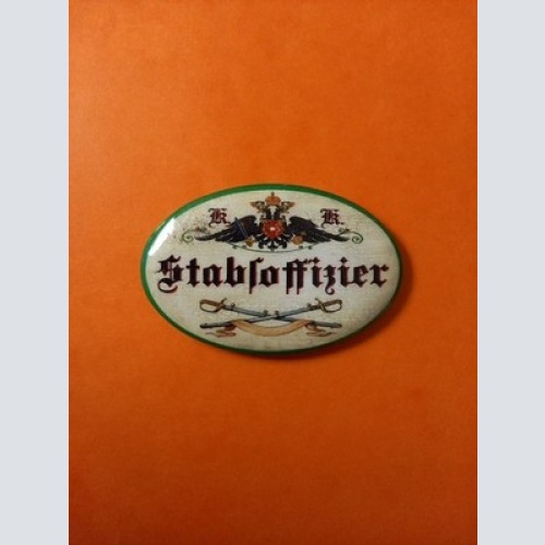 Nostalgie KuK Flaschenöffner Magnet Stabsoffizier
