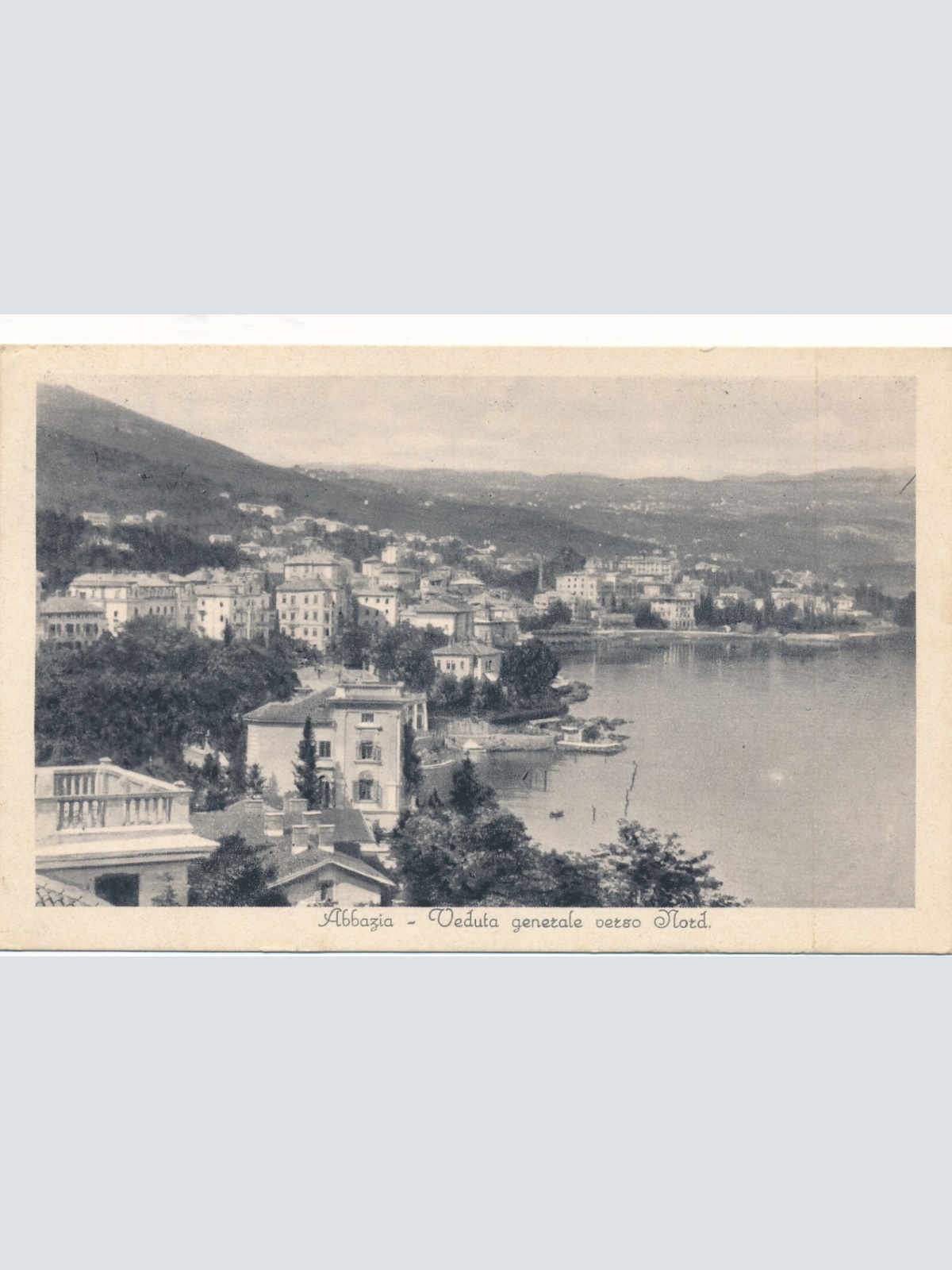 AK aus Abbazia Veduta generale verso Mord Italien Ansichtskarte (17088)