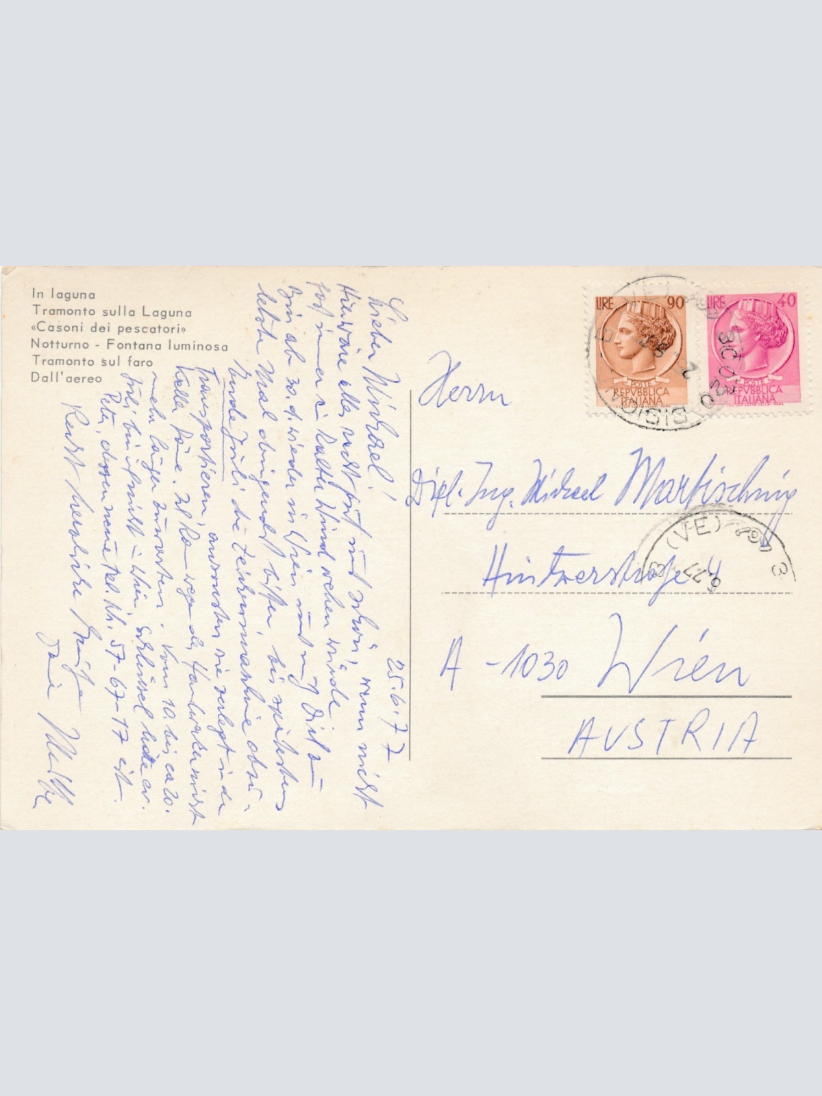 AK aus Bibione Italien Ansichtskarte (17089)