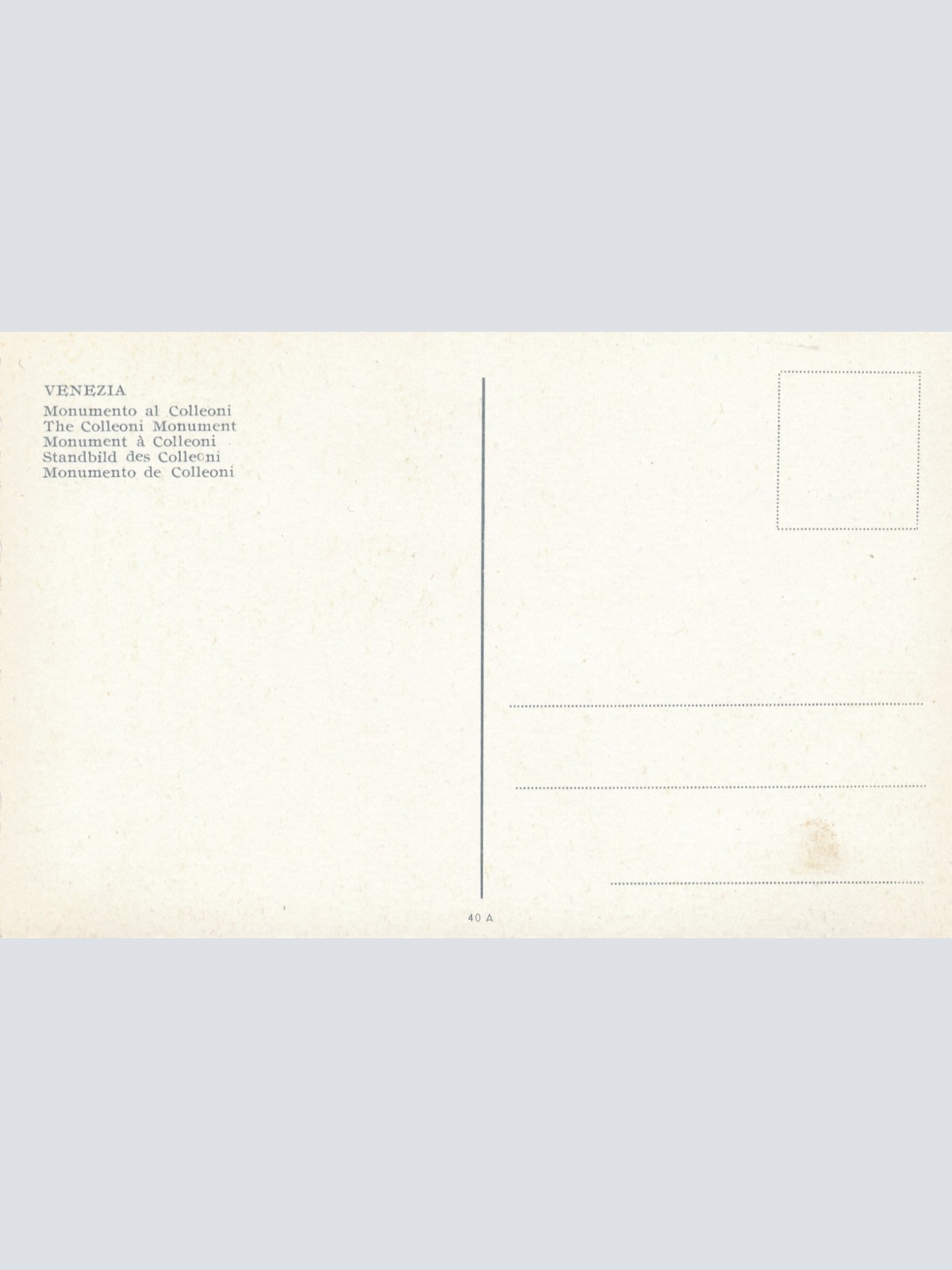 AK aus Venezia - Venedig Italien Ansichtskarte (17109)