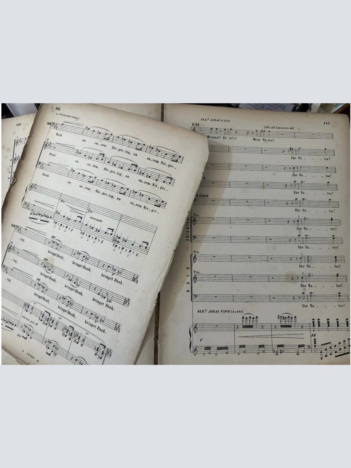 7339 Giuseppe Verdi AIDA: OPER VON G. VERDI (NOTEN) HC +Abb