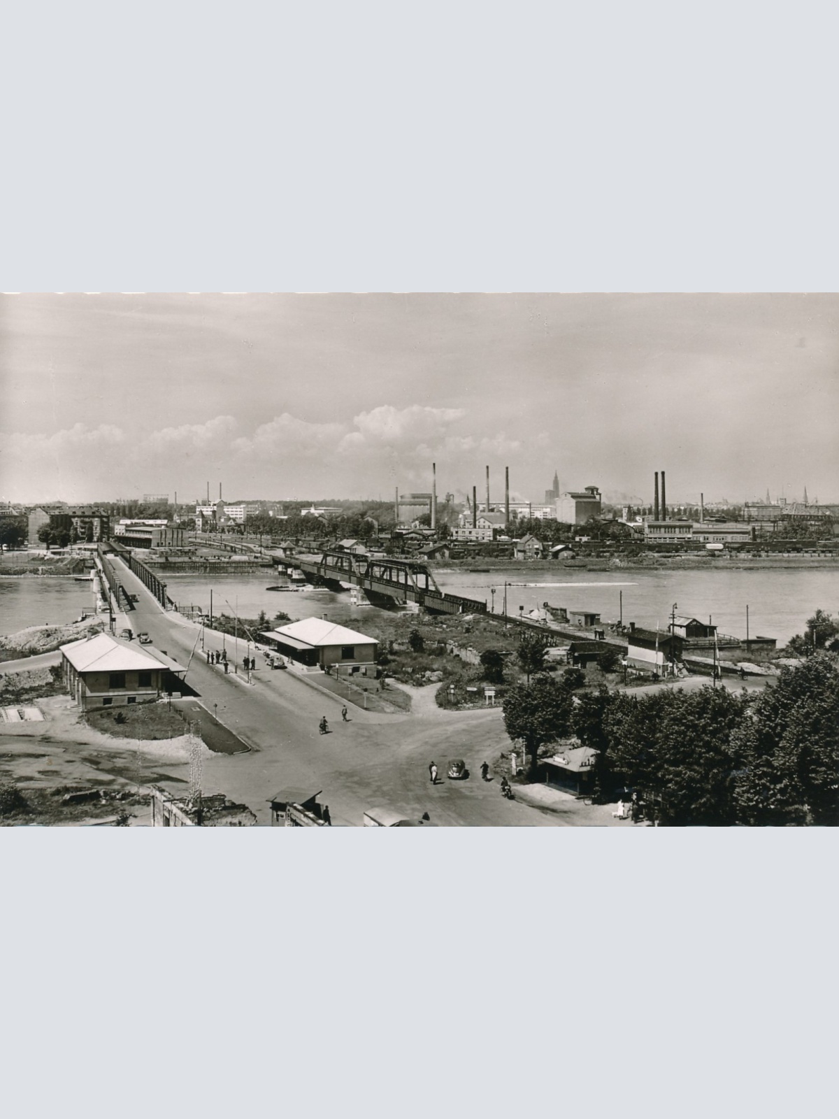 AK aus Kehl am Rhein Rheinbrücke mit Zoll Baden Württember Ansichtskarte (16926)