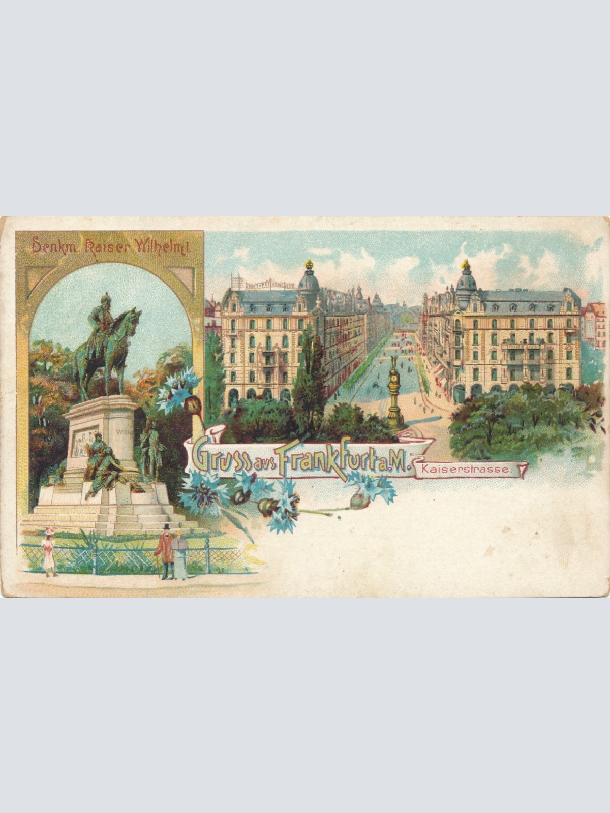 Litho - Karte aus Frankfurt Hessen Ansichtskarte (16917)