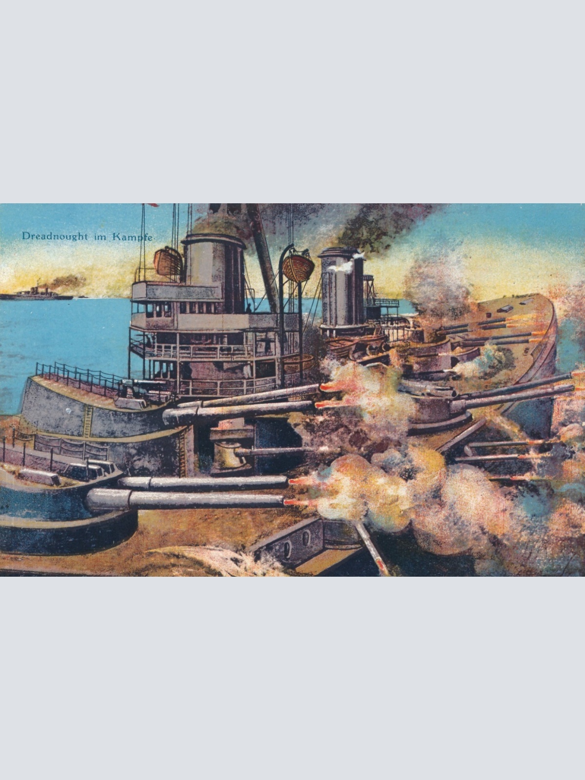 AK Dreadnought im Kampfe Ansichtskarte (16935)