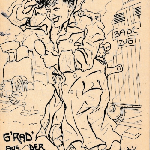 AK Militaria grad aus der entlassung komm ich heraus Ansichtskarte (16962)