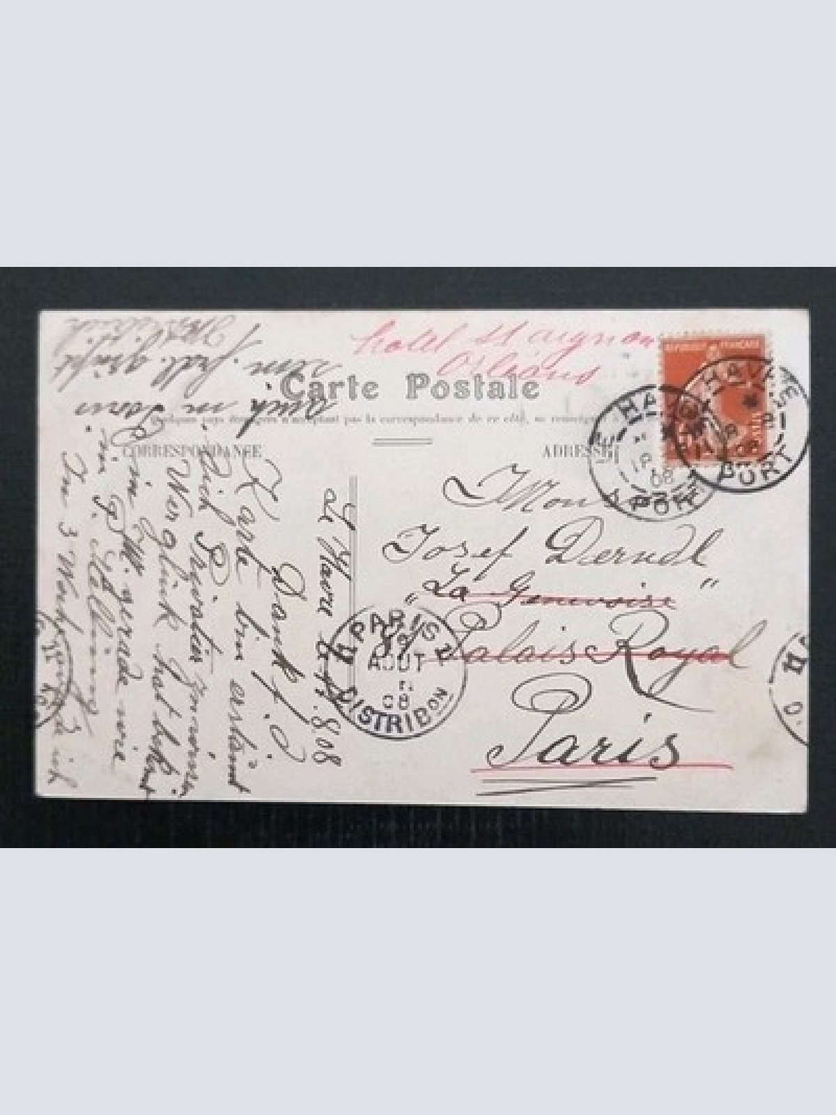 Le Havre Place Del Hotel De Ville Et Rue Thiers Paris Gr A0007 K