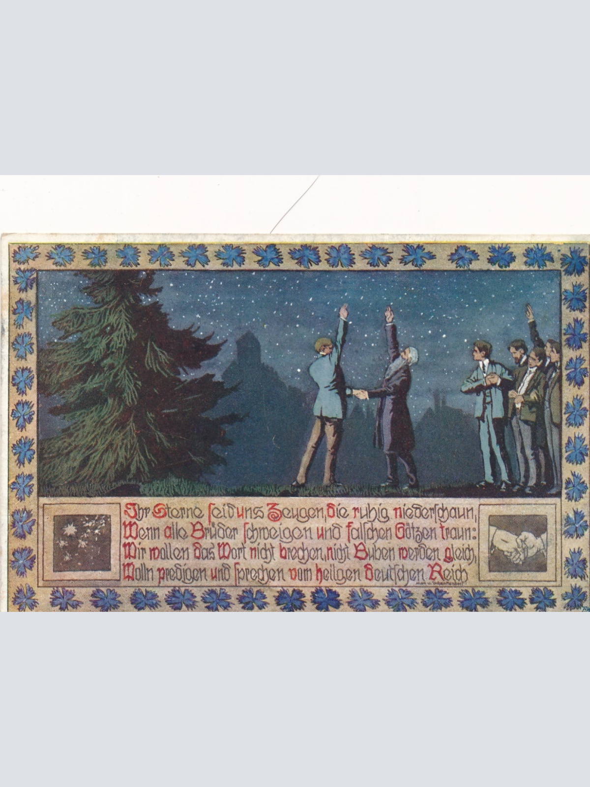 DSV - Karte Bund der Deutschen Nordmeerens die Sterne seit uns Zeuegen (17009)