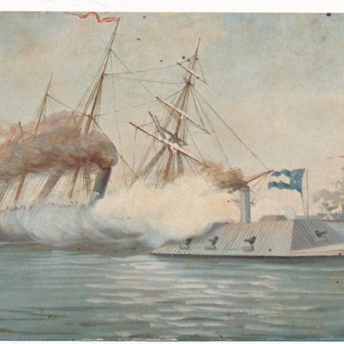 AK Militaria Angriff von Panzerkanonenbooten Ansichtskarte (16988)