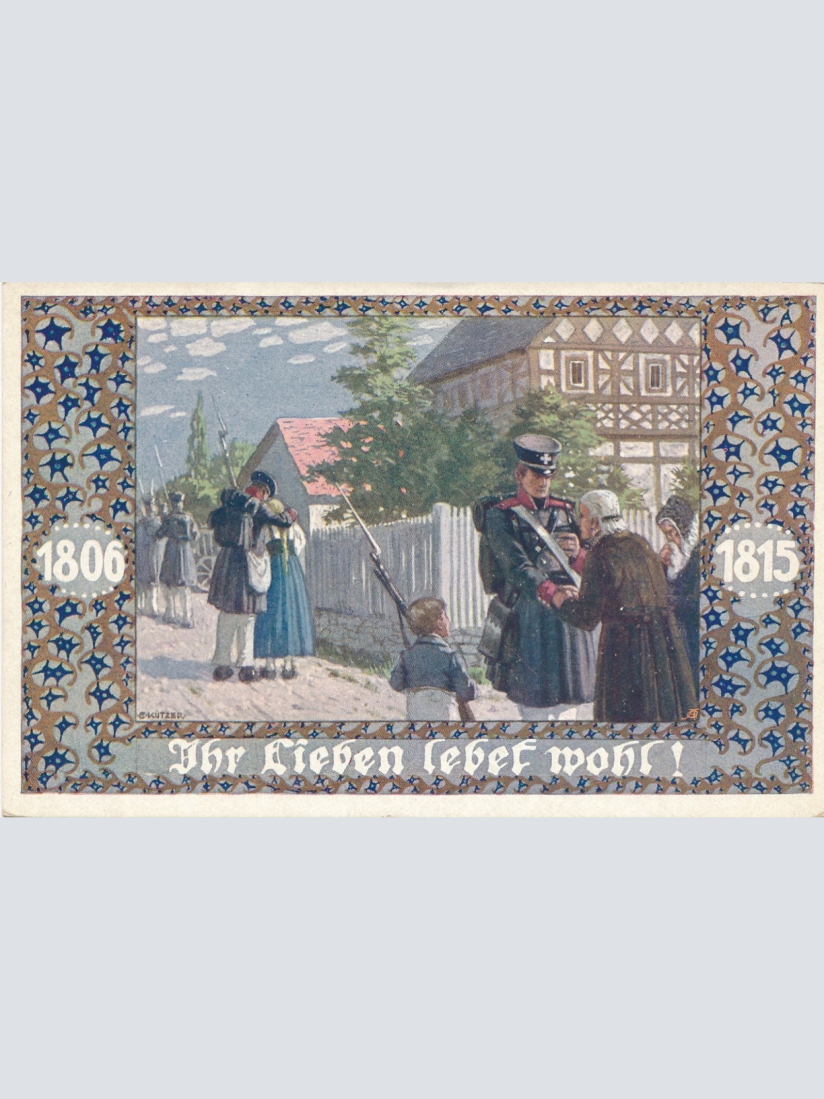 AK Militaria Ihr lieben lebt wohl Ansichtskarte (16993)