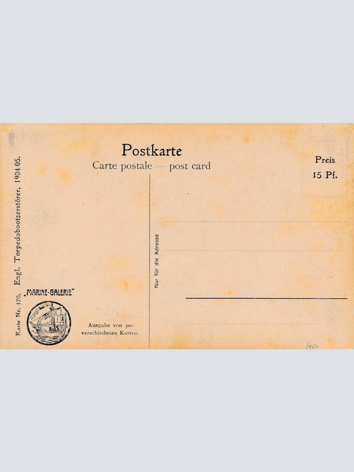 AK Engl Torpedobootzerstörer 1904/05 ,Schiffe Boote, Ansichtskarte (17051)