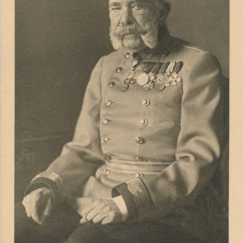 AK Militaria vom Kaiser Franz mit Orden Ansichtskarte (17073)