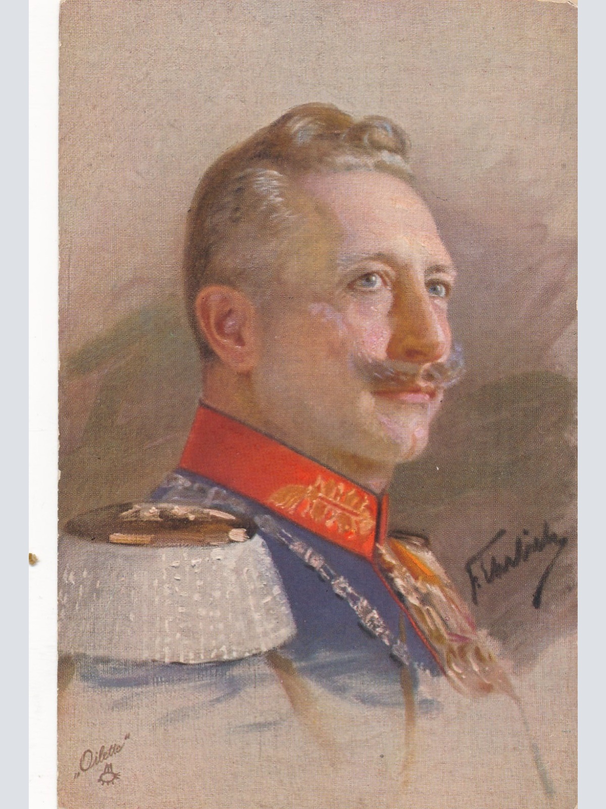 AK Militaria vom Kaiser Willhelm II Ansichtskarte (17066)