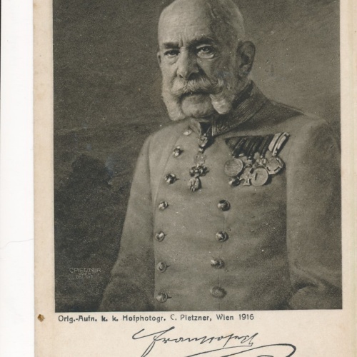 AK Militaria vom Kaiser Franz Josef mit Orden Ansichtskarte (17070)