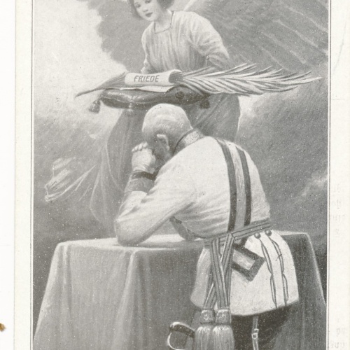 AK Militaria vom Kaiser Franz mit Engel Gebete des Friedens Ansichtskarte (17074