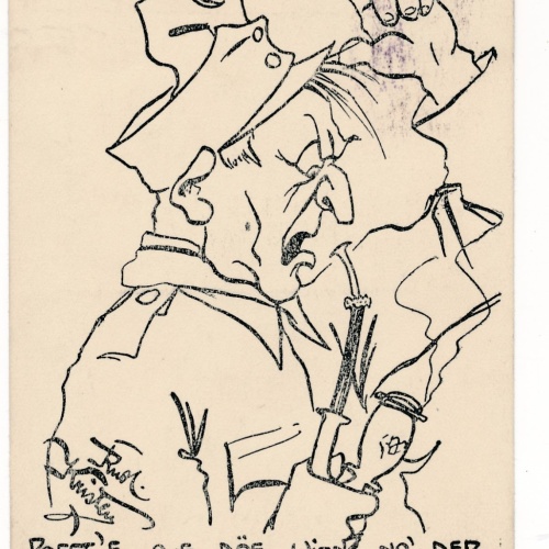 AK Militaria Passts auf dös wird no der zweite 30 jhr Krieg Ansichtska (17024)