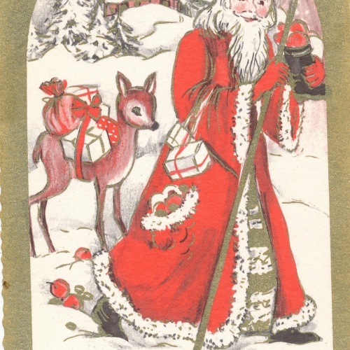 AK Gruss vom Nikolaus Ansichtskarte (17140)
