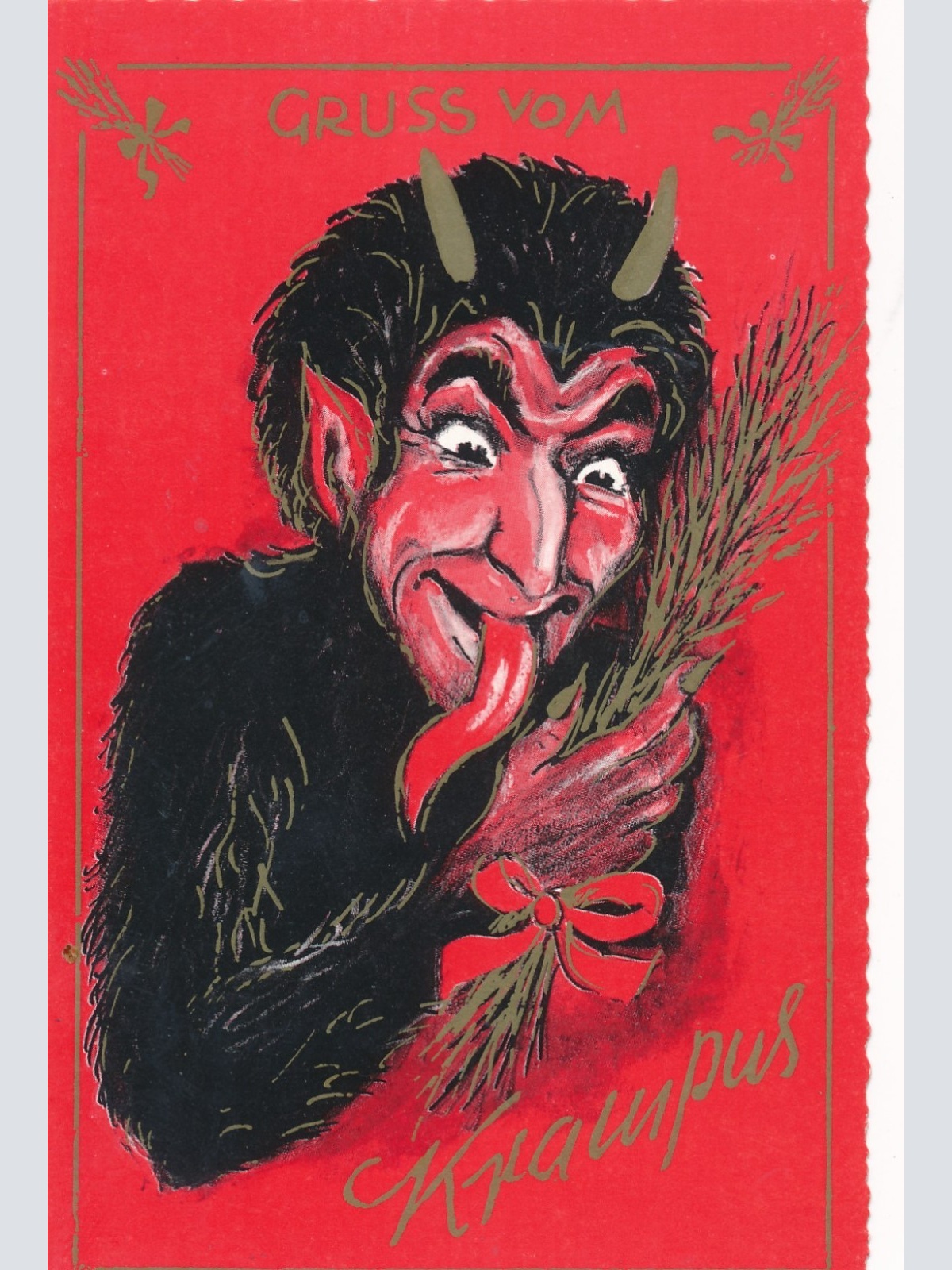 AK Gruss vom Krampus Ansichtskarte (17146)