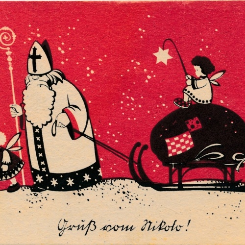 AK Gruss vom Nikolo Ansichtskarte (17133)