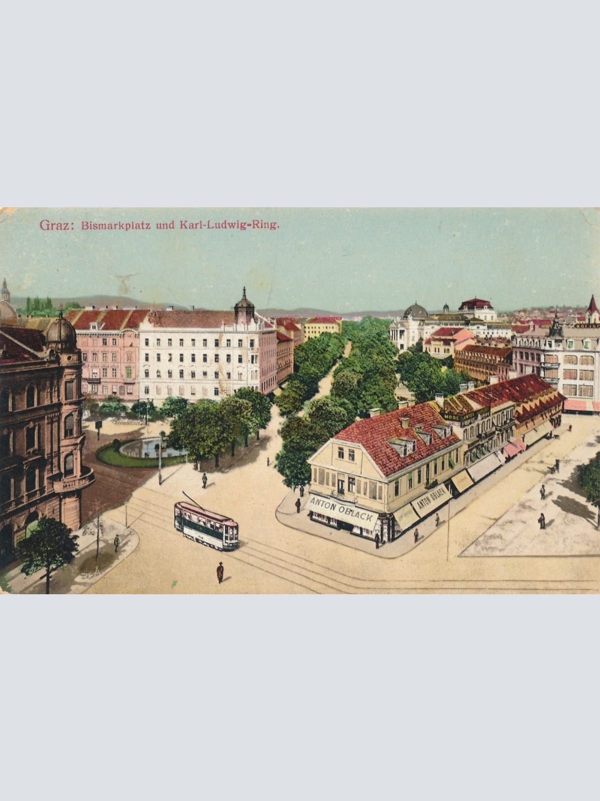AK aus Graz Bismarkplatz Steiermark Ansichtskarte (17156)