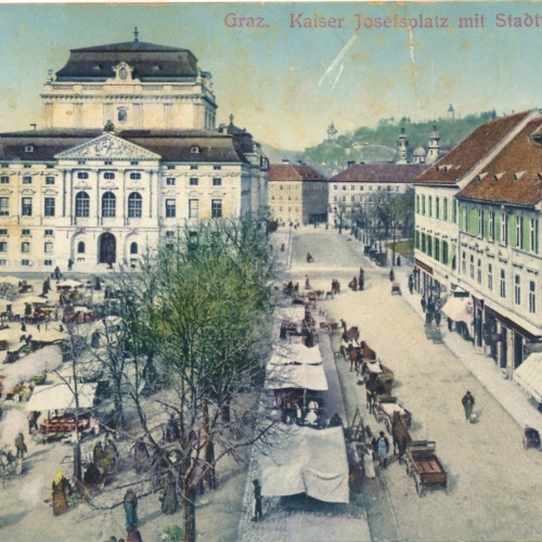 AK aus Graz Kaiser Josefplatz Steiermark Ansichtskarte (17170)