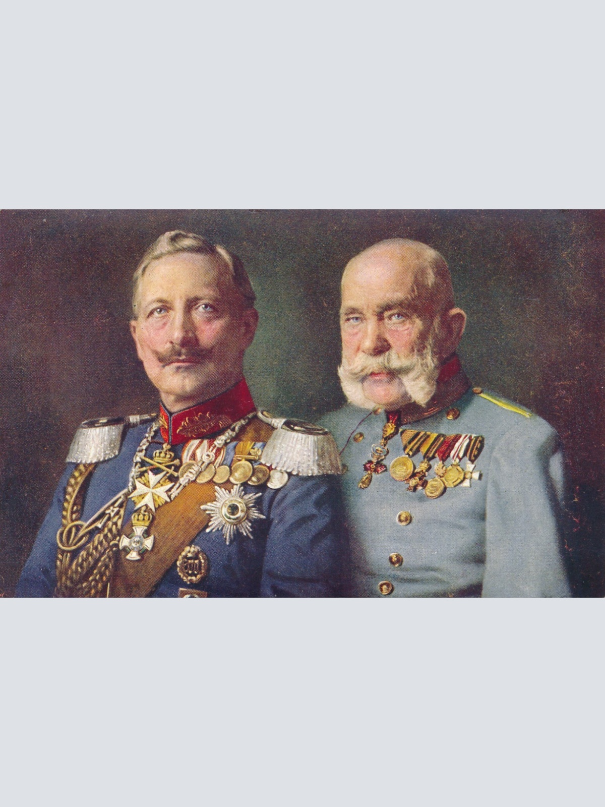 AK Militaria vom Kaiser Franz Josef und Kaiser Wilhelm Ansichtskarte (17241)