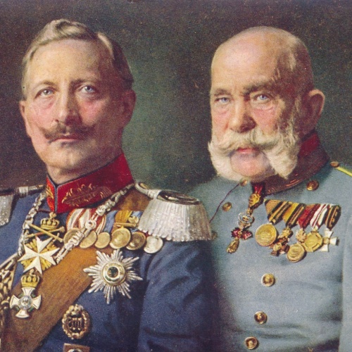 AK Militaria vom Kaiser Franz Josef und Kaiser Wilhelm Ansichtskarte (17241)