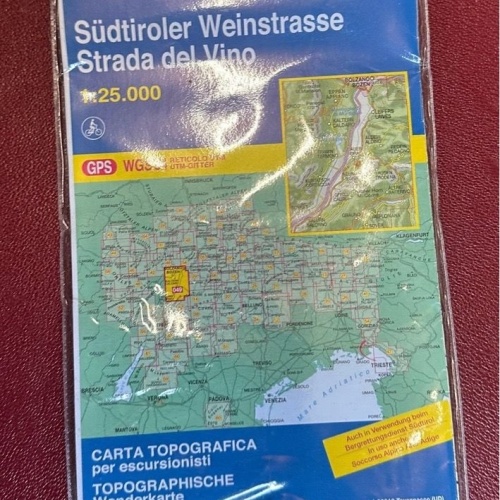 Tabacco Südtiroler Weinstrasse Strada del Vino 1:25.000 (Carte topografiche per