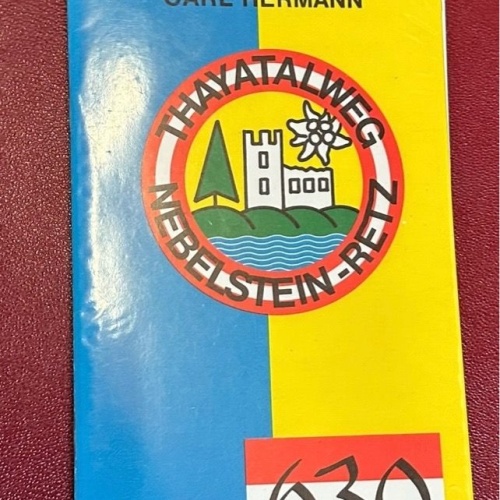 Thayatalweg-Führer Nebelstein Retz Hermann, Carl:
