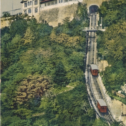 AK aus Graz Schlossbergbahn Steiermark Ansichtskarte (17263)