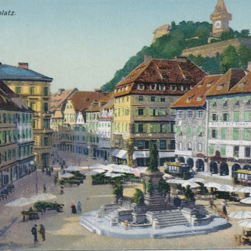 AK aus Graz Hauptplatz Steiermark Ansichtskarte (17271)