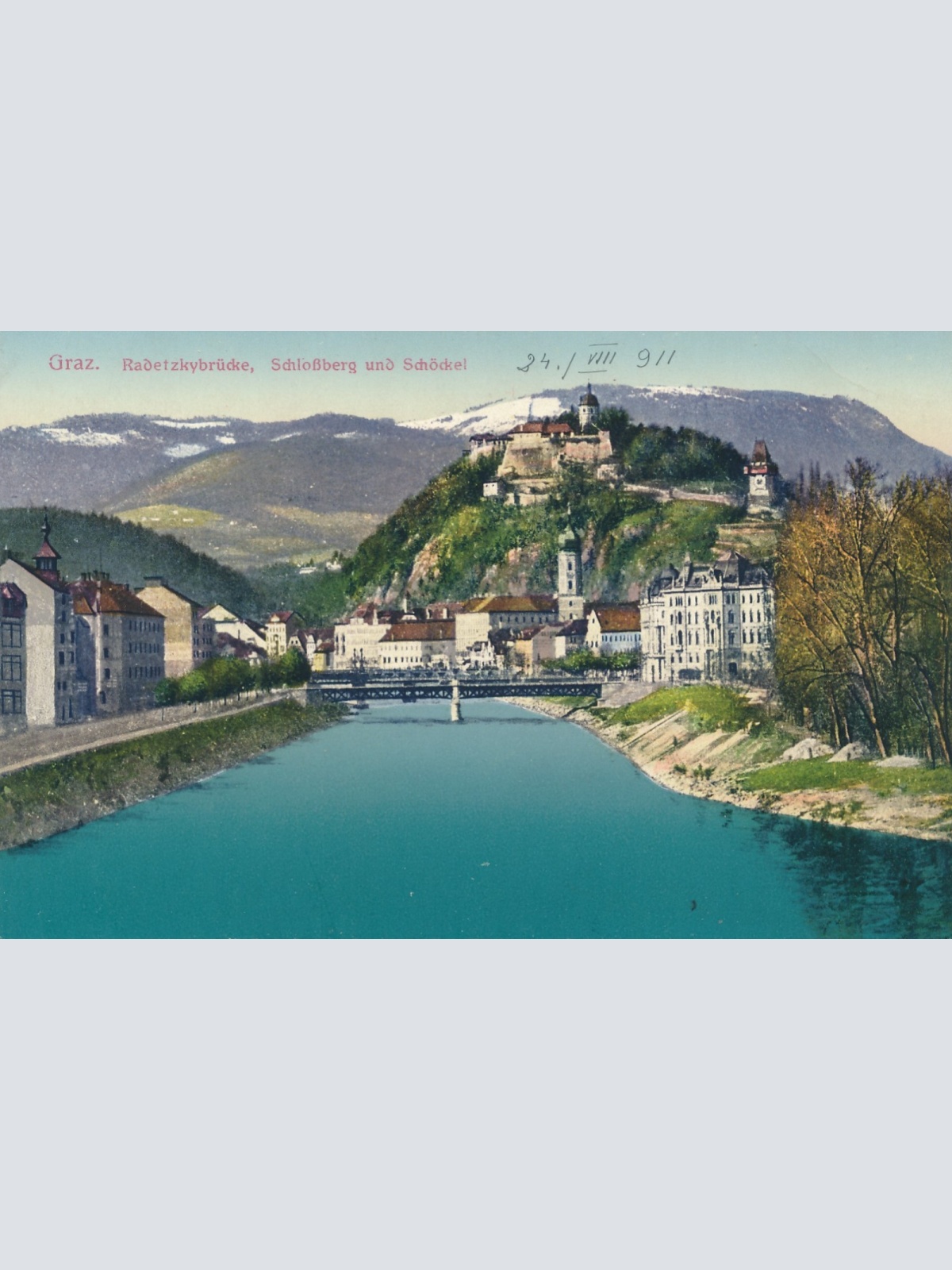 AK aus Graz Radetzkybrücke Steiermark Ansichtskarte (17289)