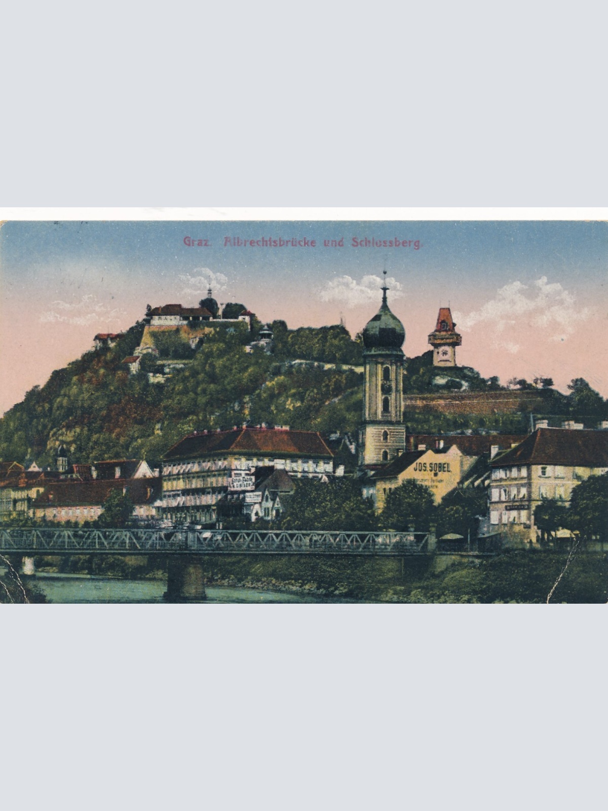 AK aus Graz Albrechtsbrücke Steiermark Ansichtskarte (17292)