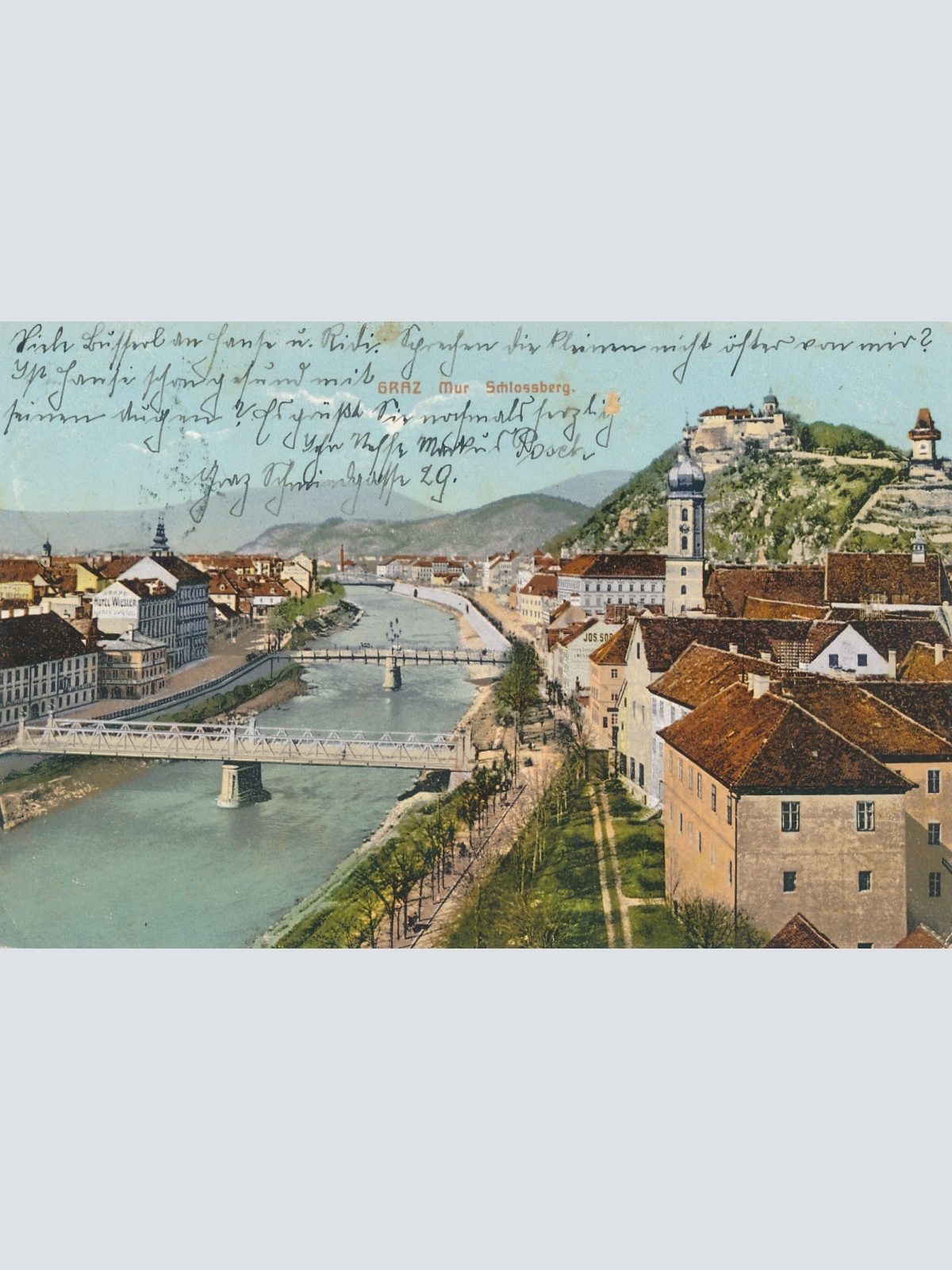 AK aus Graz Schlossberg Steiermark Ansichtskarte (17295)