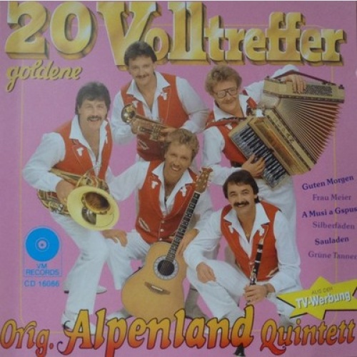 CD Orig. Alpenland Quintett - 20 Volltreffer