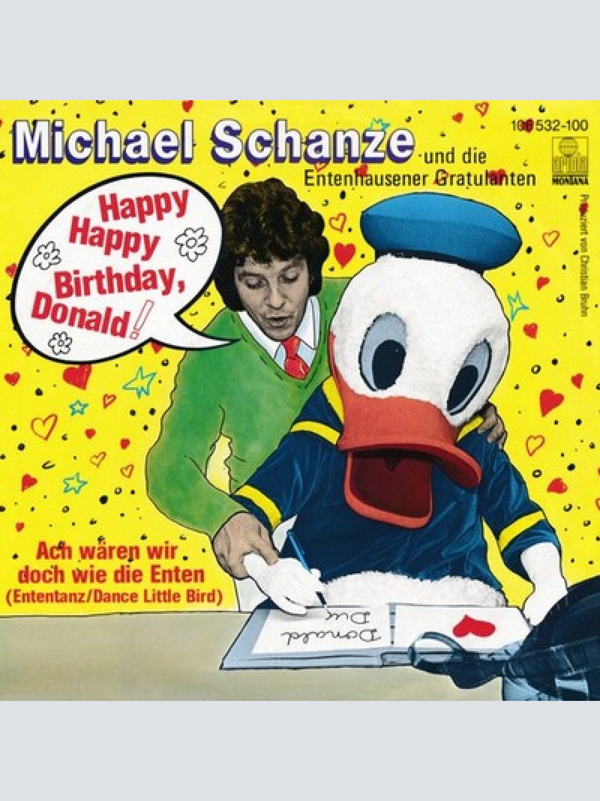 7" Michael Schanze Und Die Entenhausener Gratulanten - Happy Happy Birthday, ...