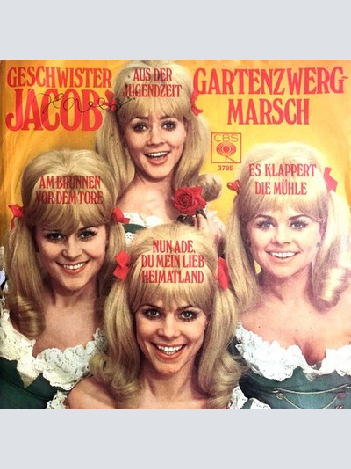 7", Single Die Jacob Sisters - Es Klappert Die Mühle - Nun Ade, Du Mein Heima...