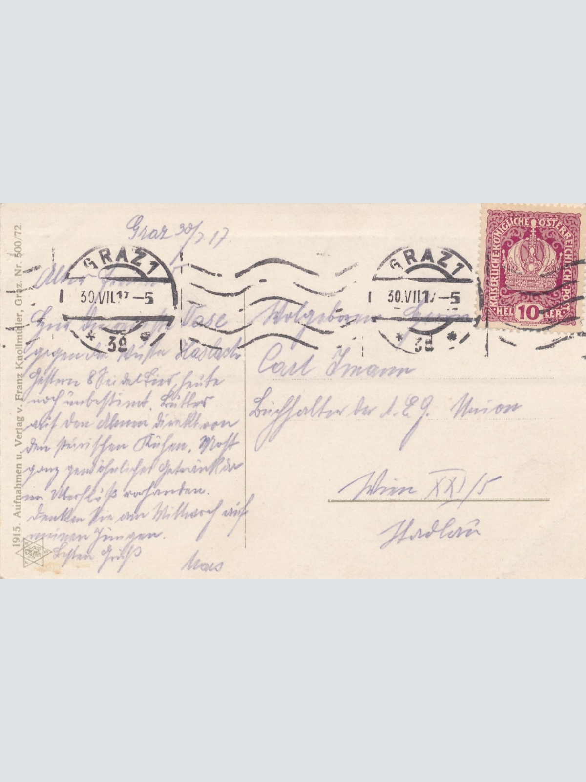 AK aus Graz Rainerkogel Steiermark Ansichtskarte (17318)