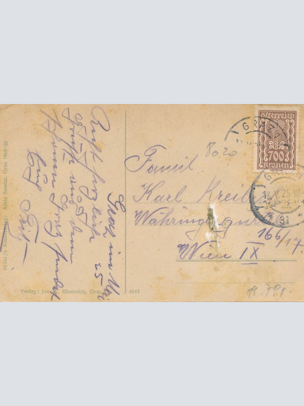 AK aus Graz mit Starckenhäuschen Steiermark Ansichtskarte (17321)