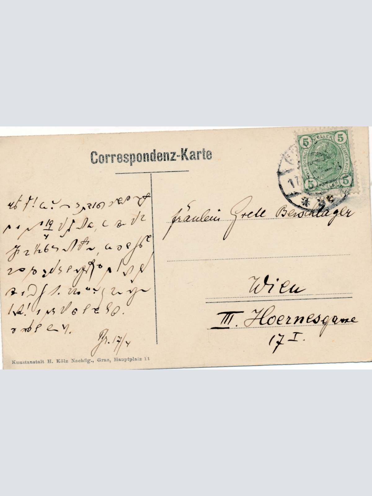 AK aus Graz Liesl am Schlossberg Steiermark Ansichtskarte (17322)