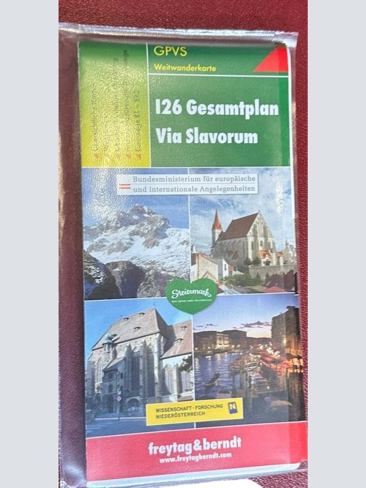 GPVS I26 Gesamtplan Via Slavorum, Weitwanderkarte 1:500.000: WeitÜbersichtliche