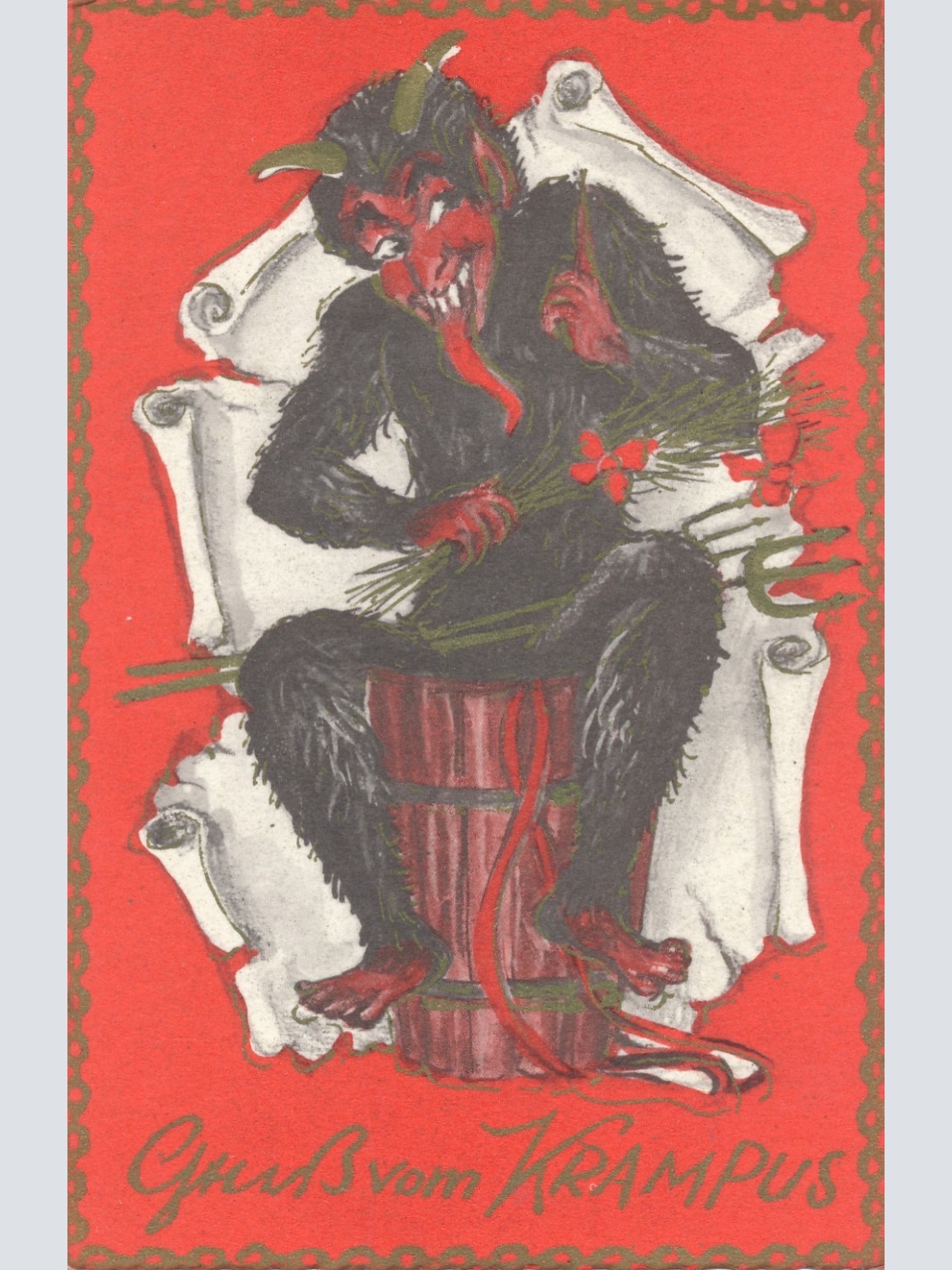 AK gruß vom Krampus Ansichtskarte (17339)