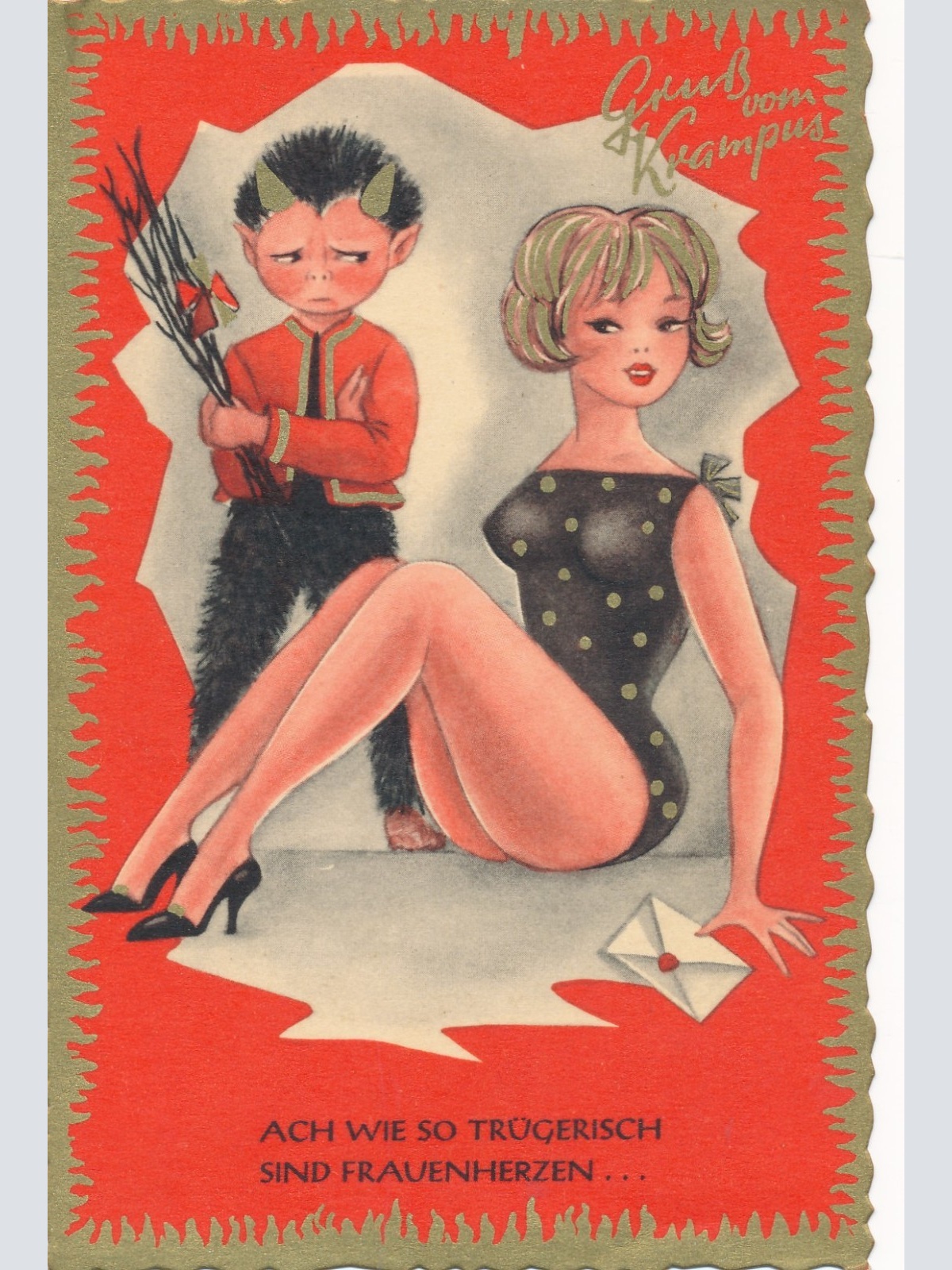 AK gruß vom Krampus Ansichtskarte (17343)