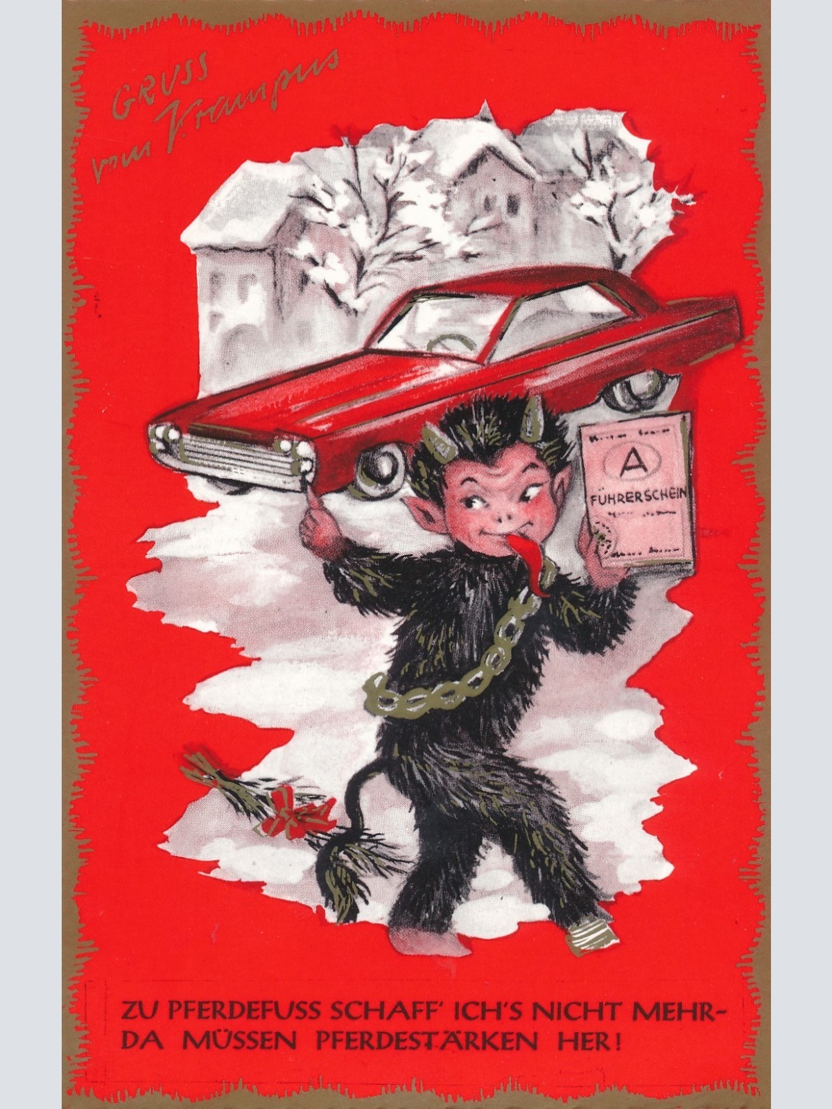 AK gruß vom Krampus Ansichtskarte (17347)