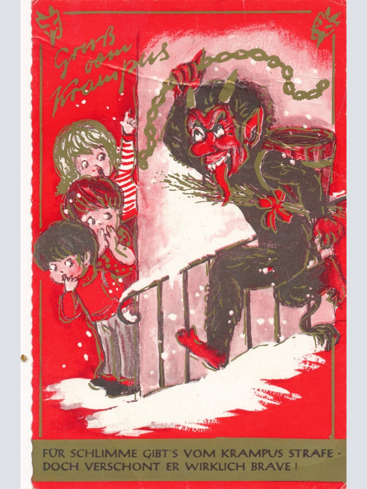 AK gruß vom Krampus Ansichtskarte (17348)