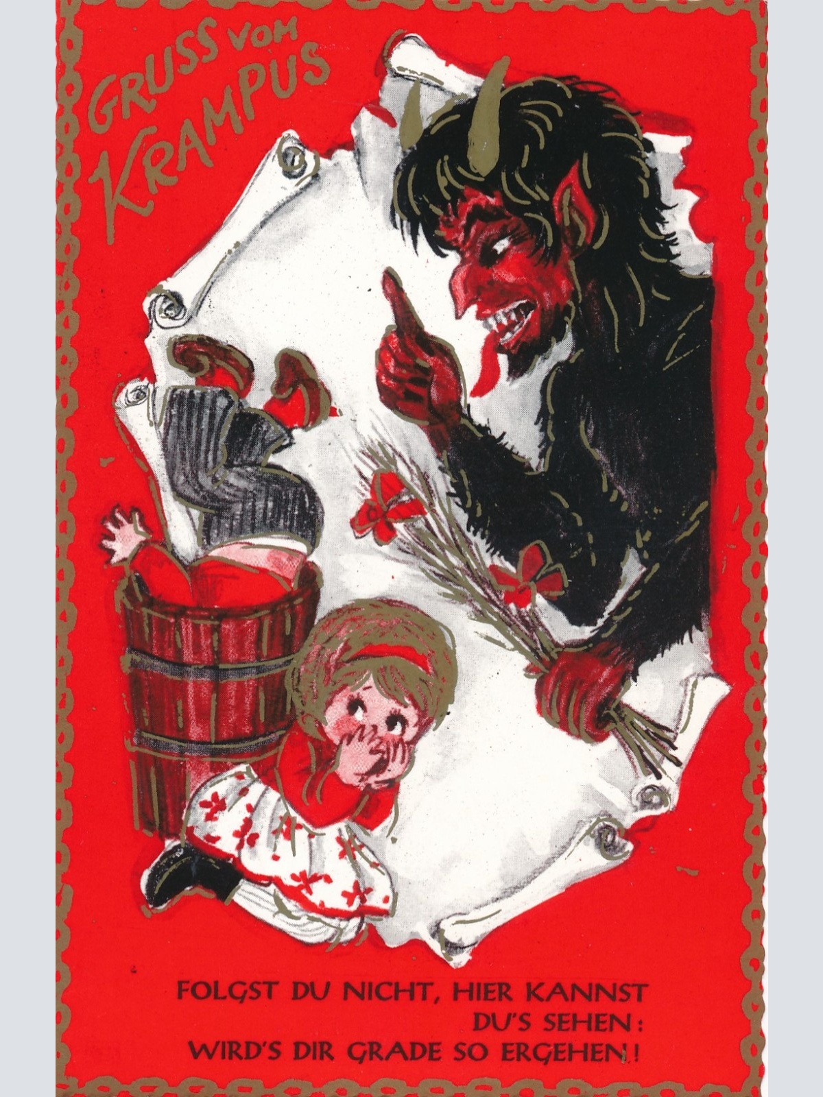 AK gruß vom Krampus Ansichtskarte (17349)